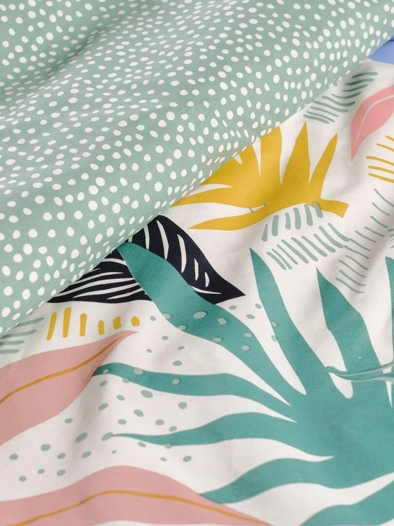 Parure de lit imprimé 'SUNSHINE FLORE' 'TODAY'   Vert