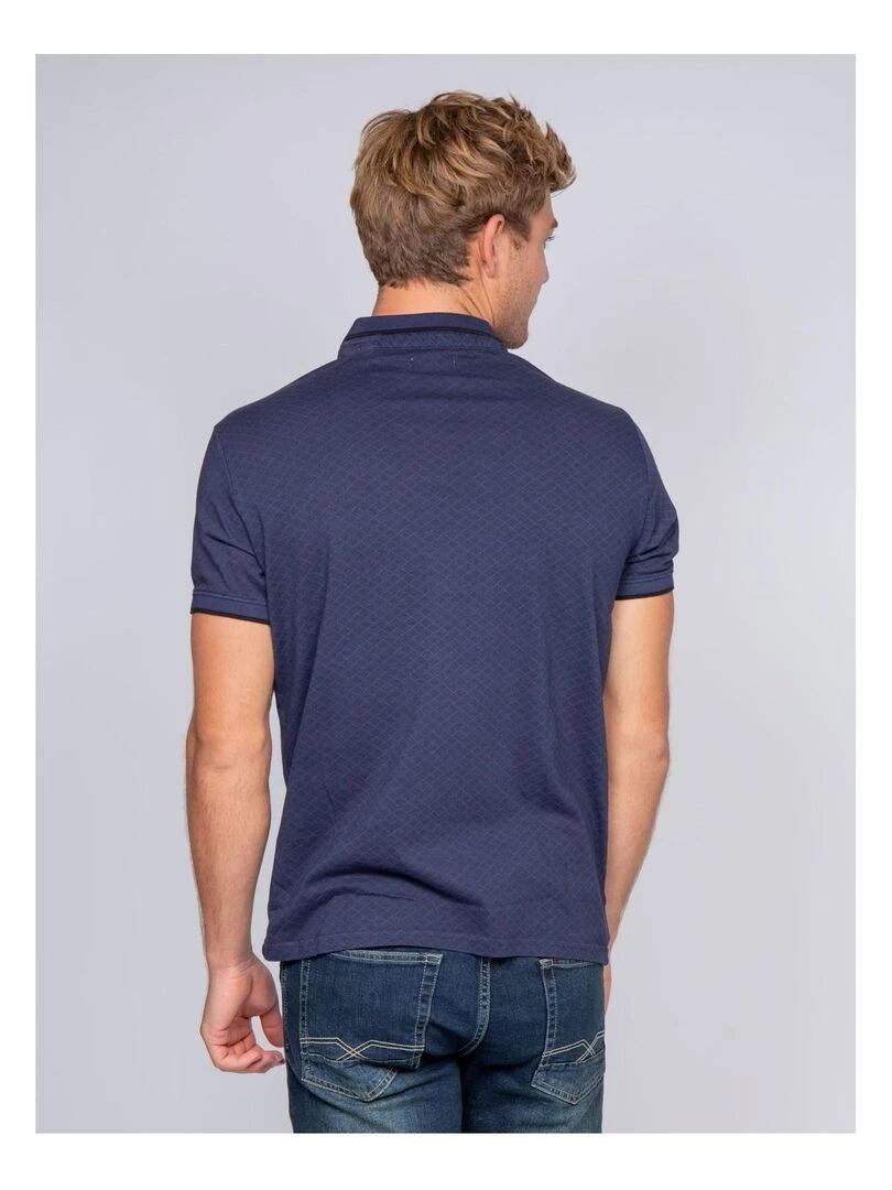 Polo pur coton PRONE Bleu marine