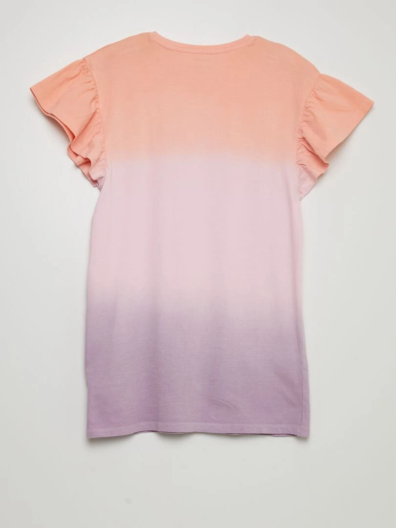 Robe t shirt 'tye and dye'   Orange