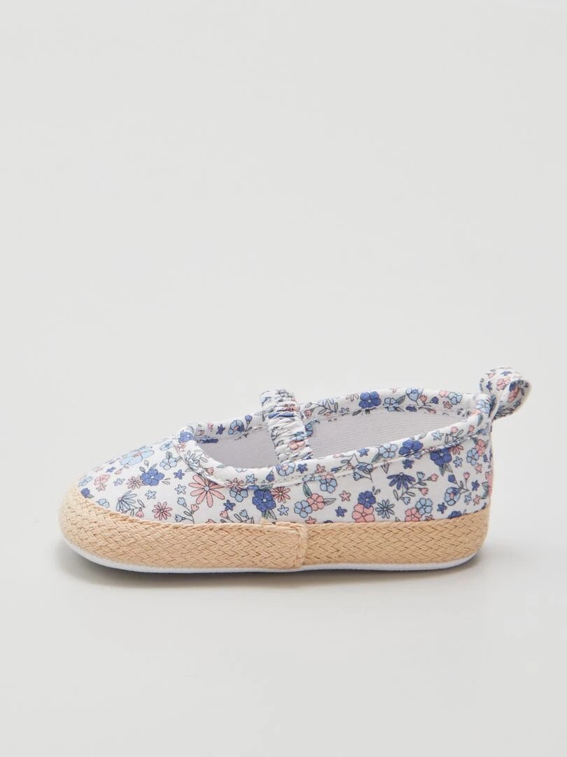 Sandales style espadrilles   Blanc