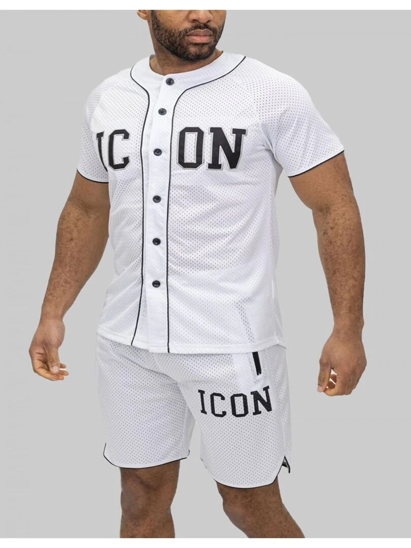 Ensemble Short T shirt Kebello Blanc Blanc