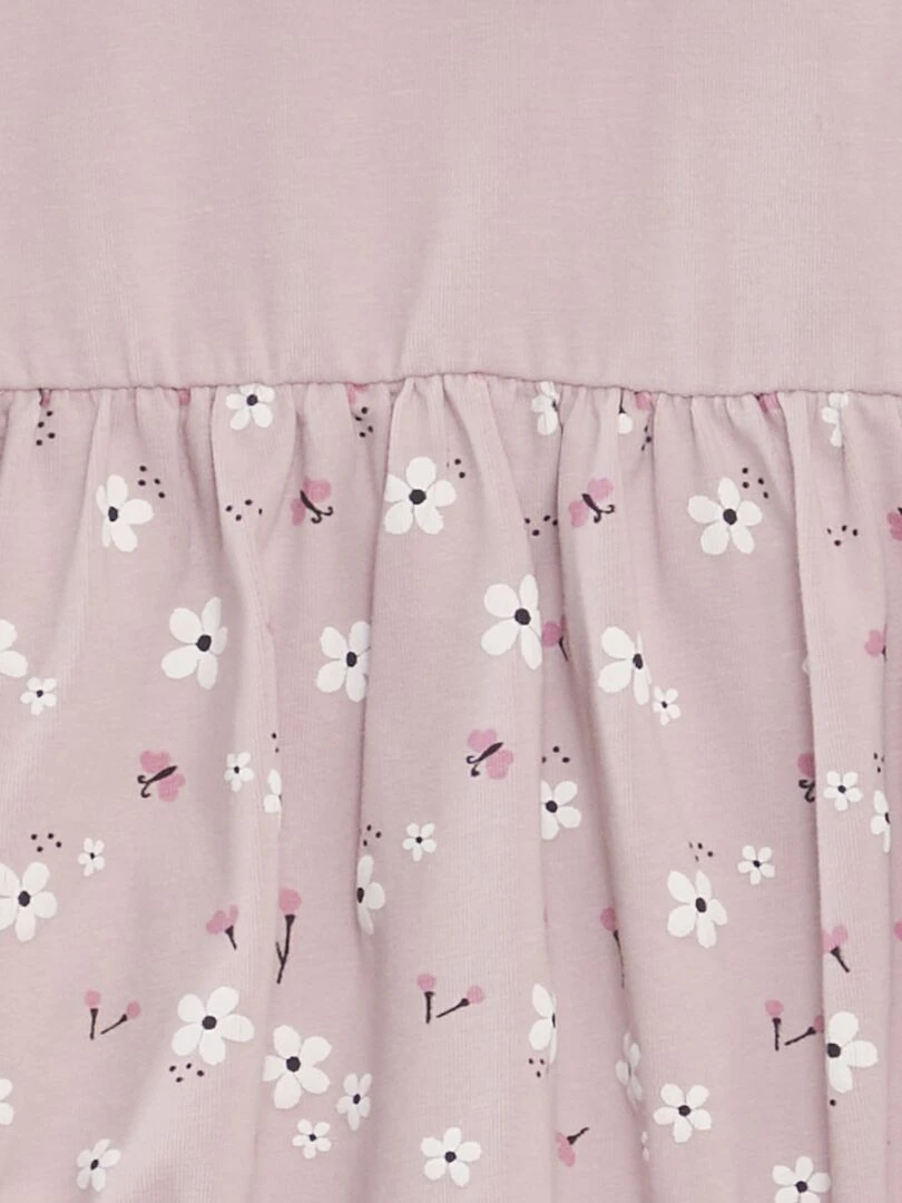 Ensemble barboteuse + bandeau   2 pièces   Rose