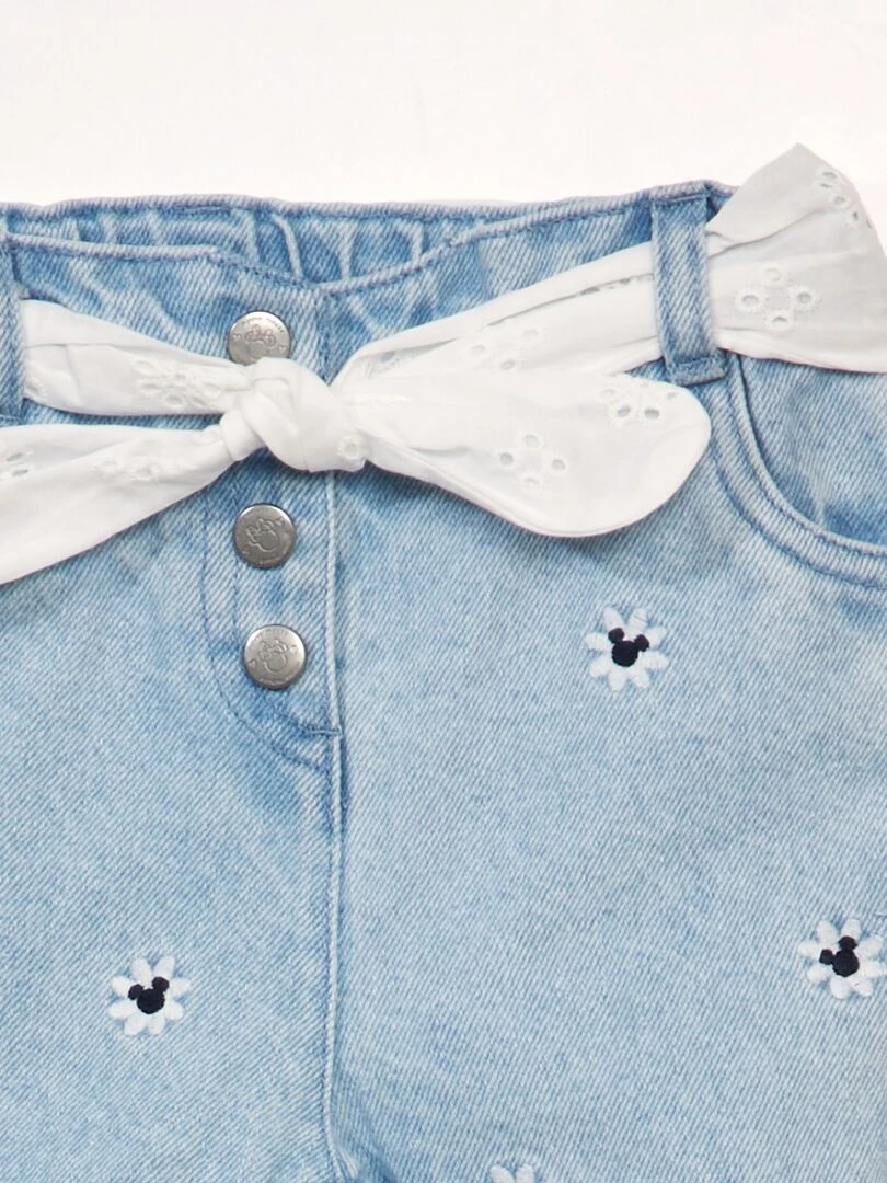 Pantalon en denim et broderies 'Mickey' Denim