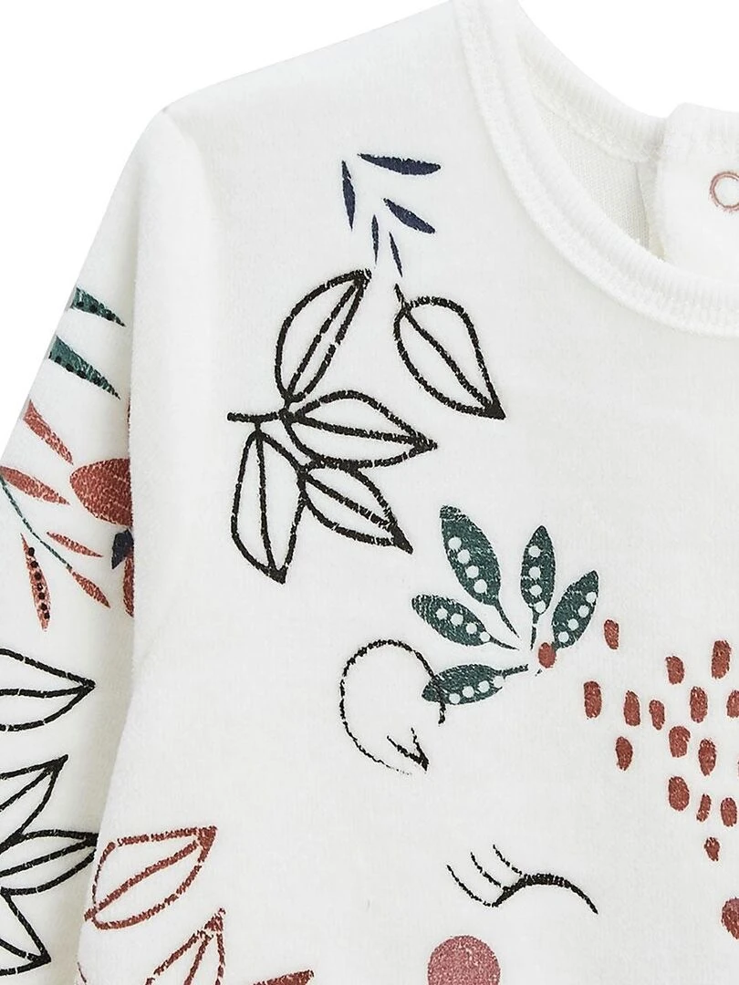 Pyjama bébé en velours Trinidad   Rose