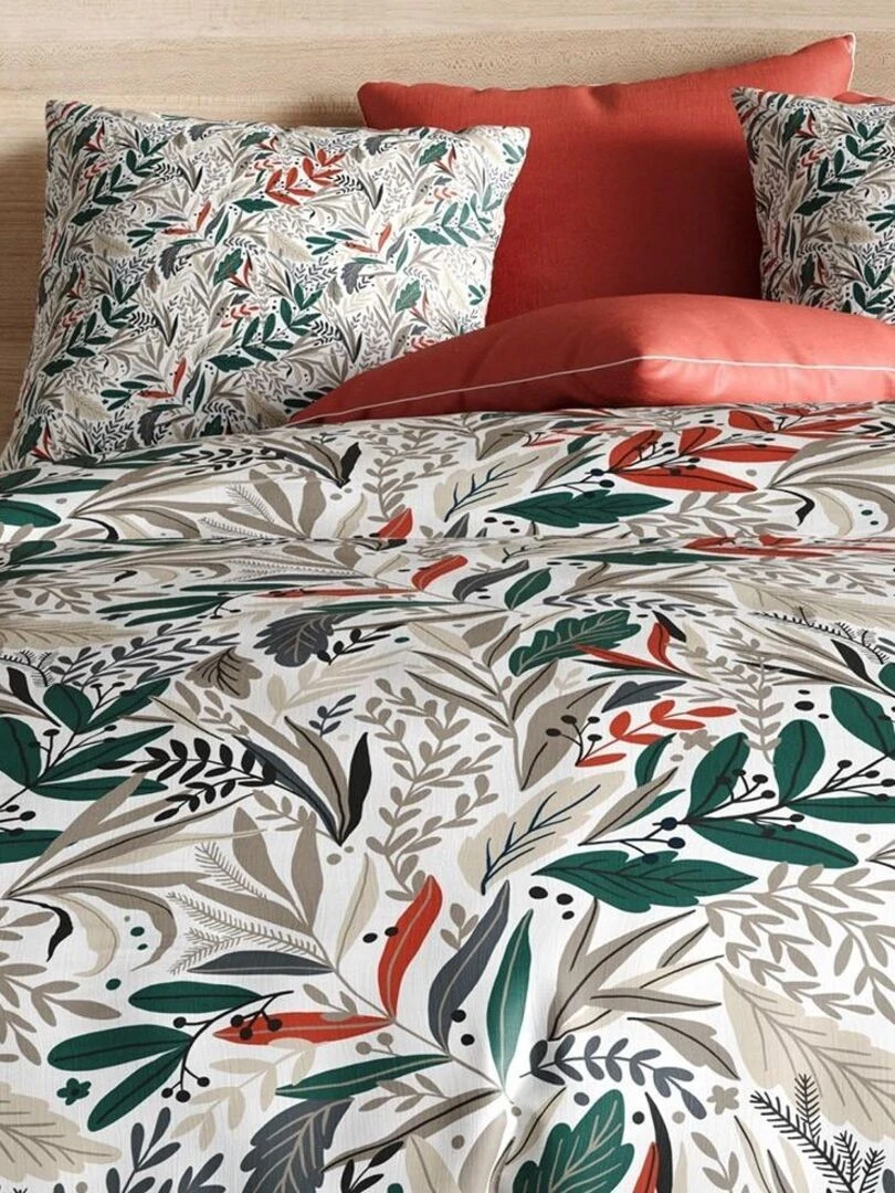 Housse de couette Luziola + taie(s) microfibre Blanc