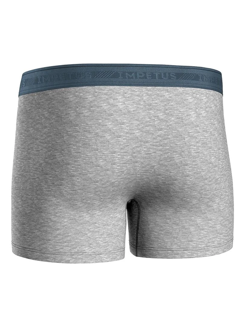 Pack de 3 boxers en coton bio   Bleu