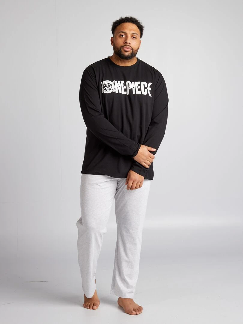 Pyjama 'One Piece' 2 pièces Noir