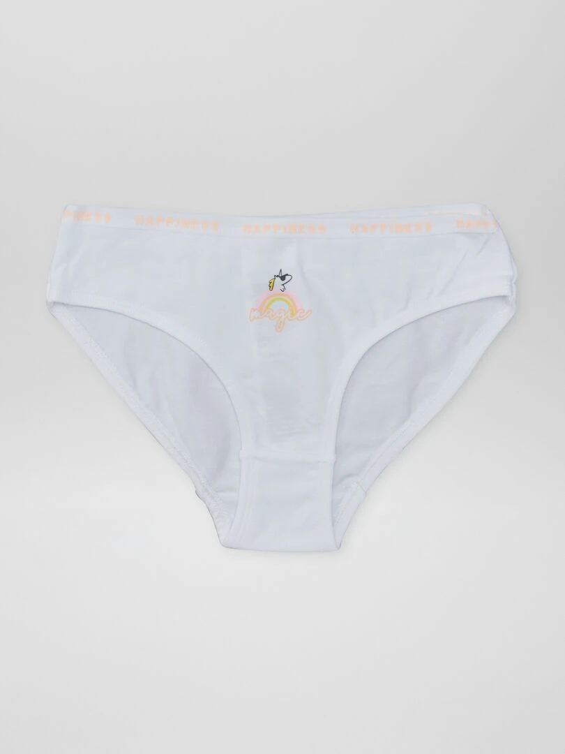 Lot de 4 culottes imprimées   Licorne