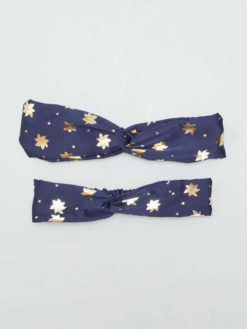 Lot de 2 bandeaux   Marine