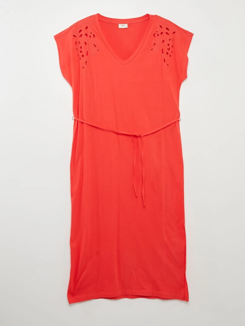 Robe en jersey Rouge
