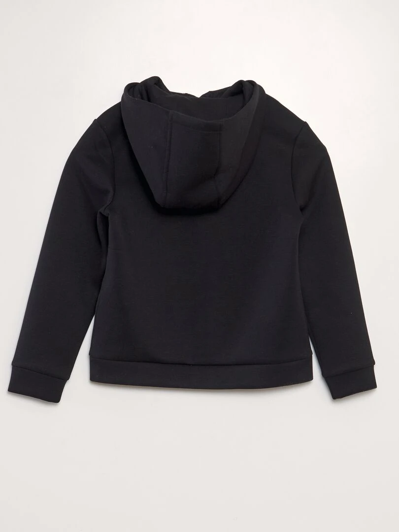 Sweat zippé en néoprène   Noir