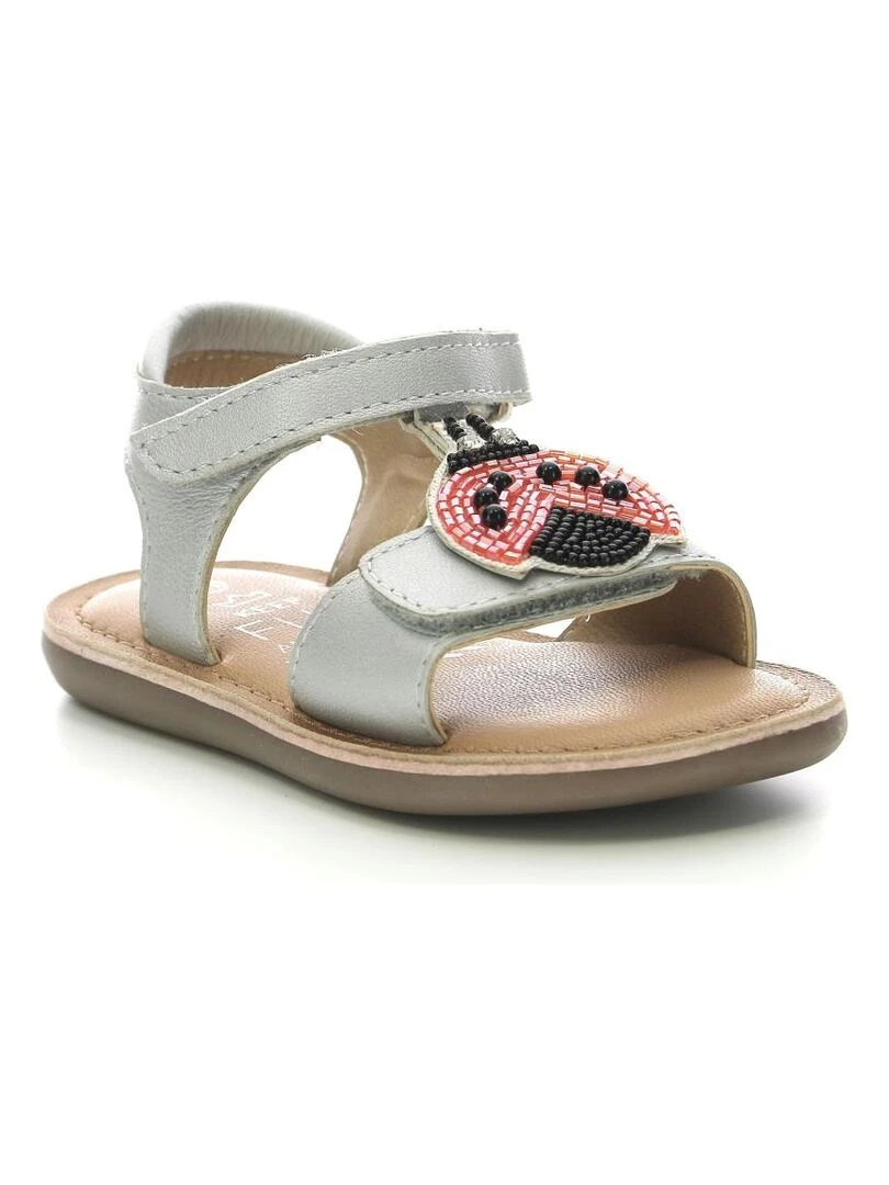 Sandales Cuir Cloonimals Rouge