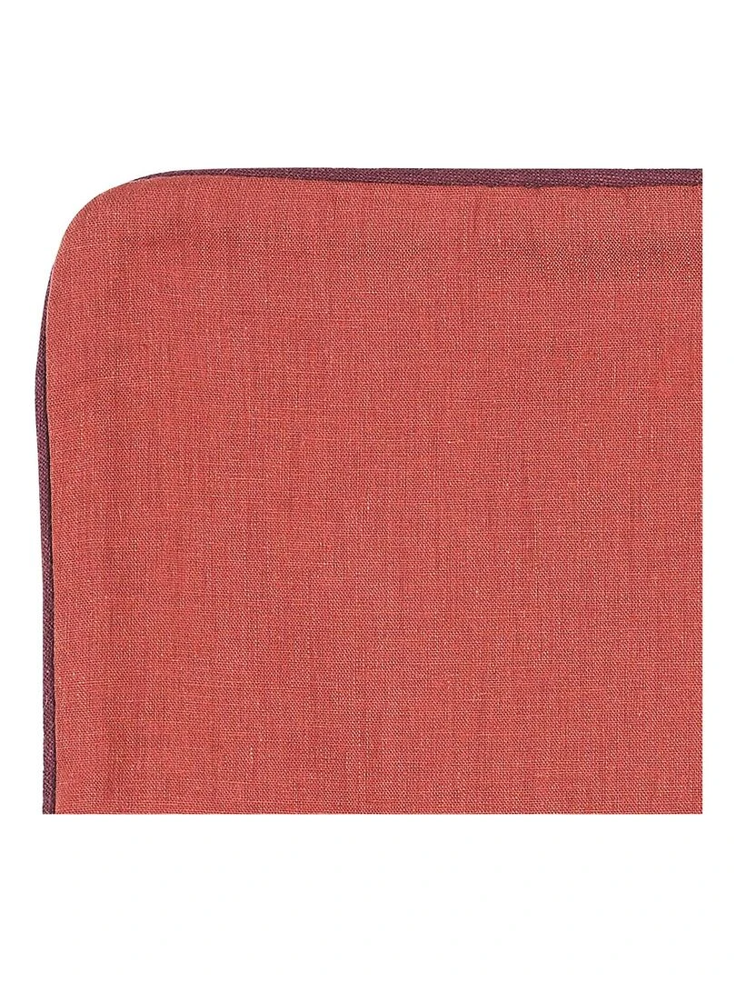Housse de coussin en poly/lin Rose pâle