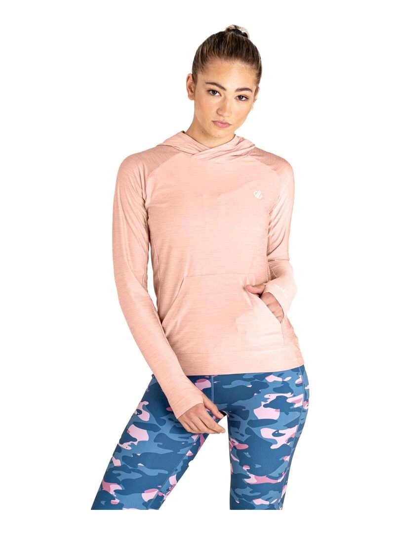 Dare 2B   Sweat à capuche SPRINT CITY   Rose pâle
