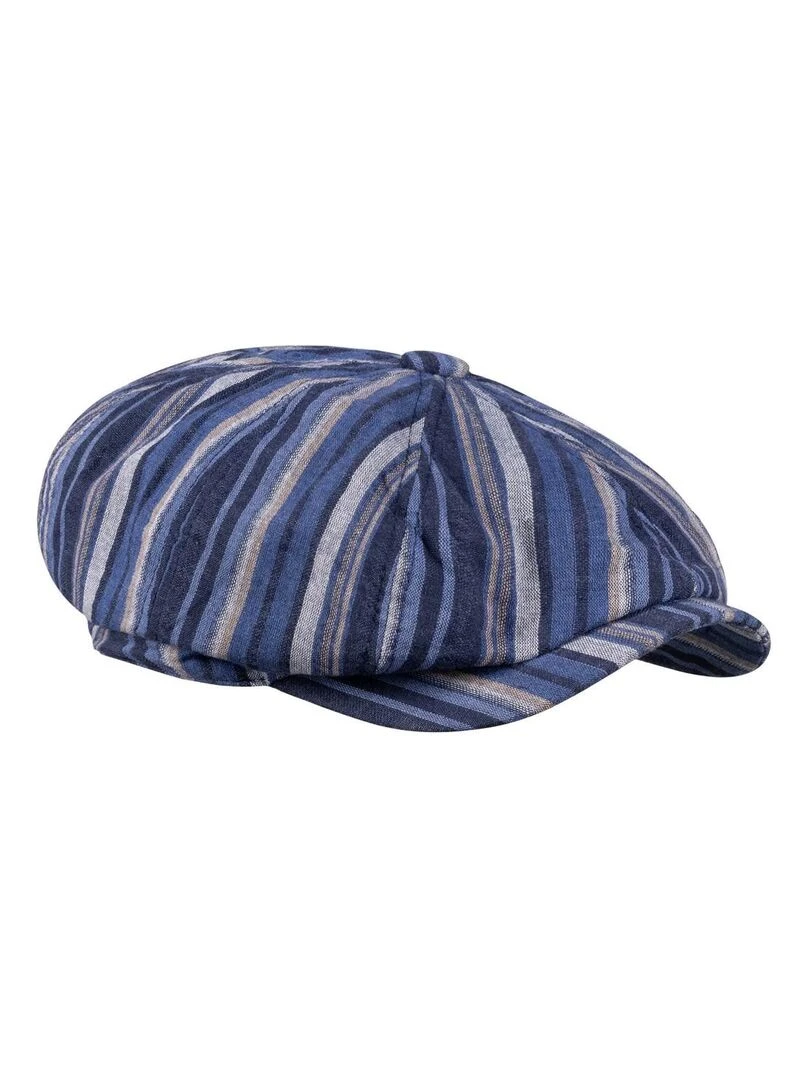 Casquette Plate Coton Fantasia Bleu