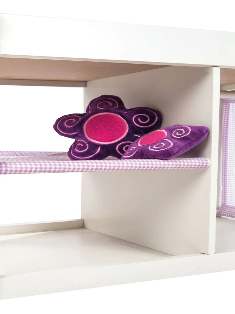 ROBA Table à langer de Poupée en Bois "Fienchen" + Équipement Textile   Blanc   N/A
