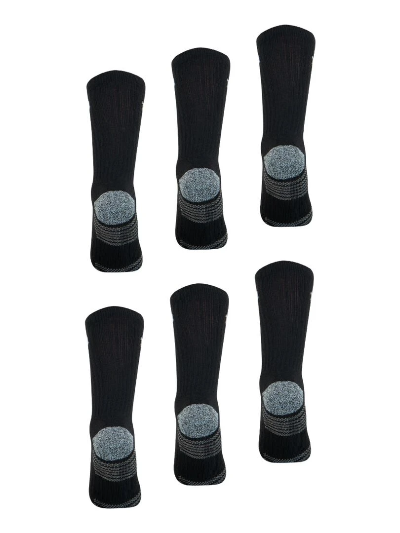 LOT DE 6 PAIRES DE CHAUSSETTES WILSON NOIR   Noir