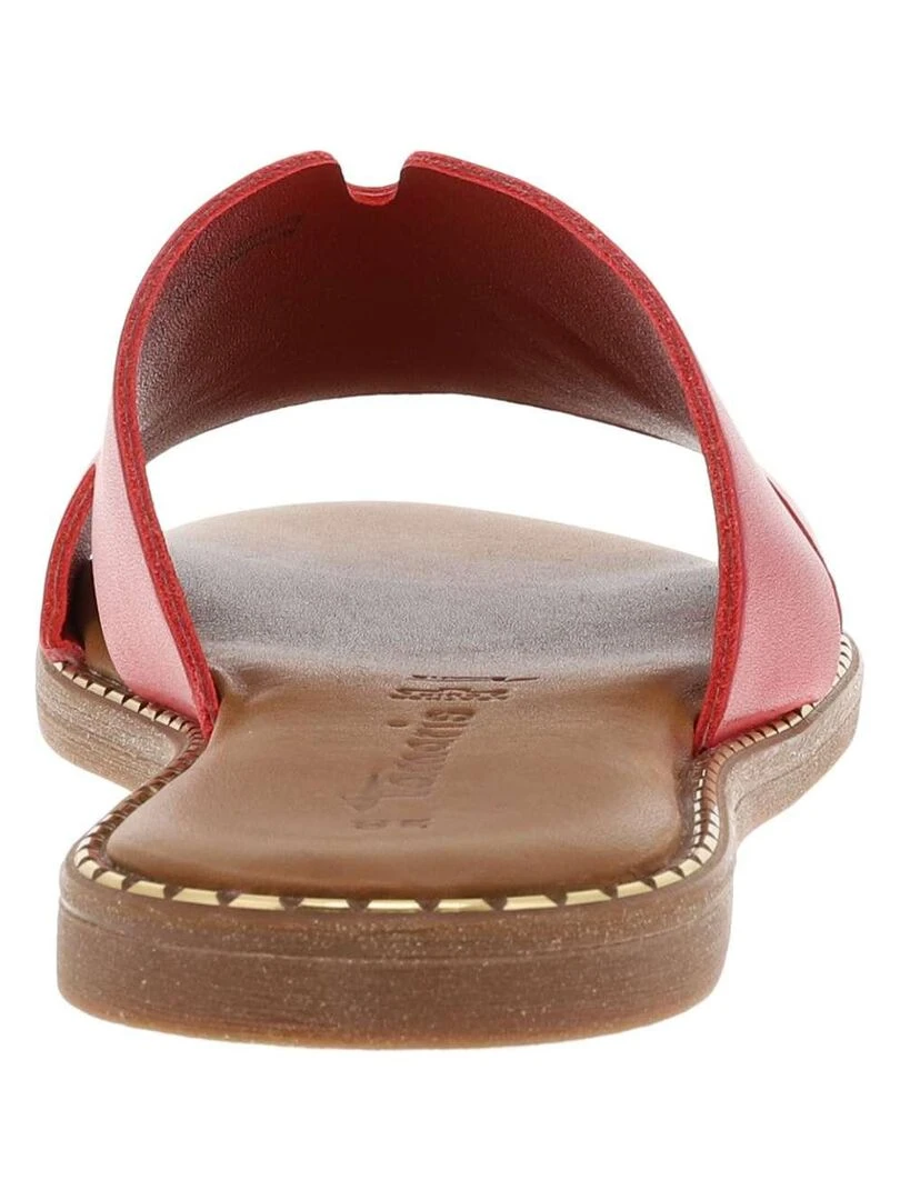 TAMARIS   Mules cuir   Rouge