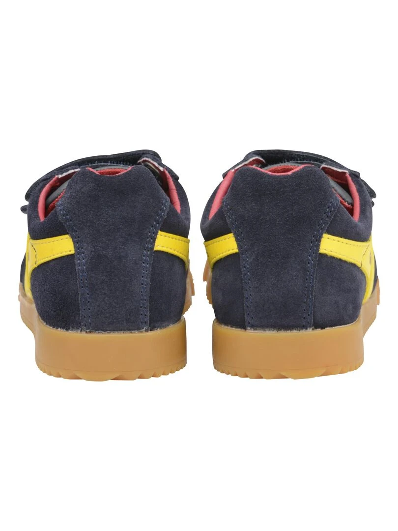 Basket Gola Enfant Harrier Velcro   Bleu