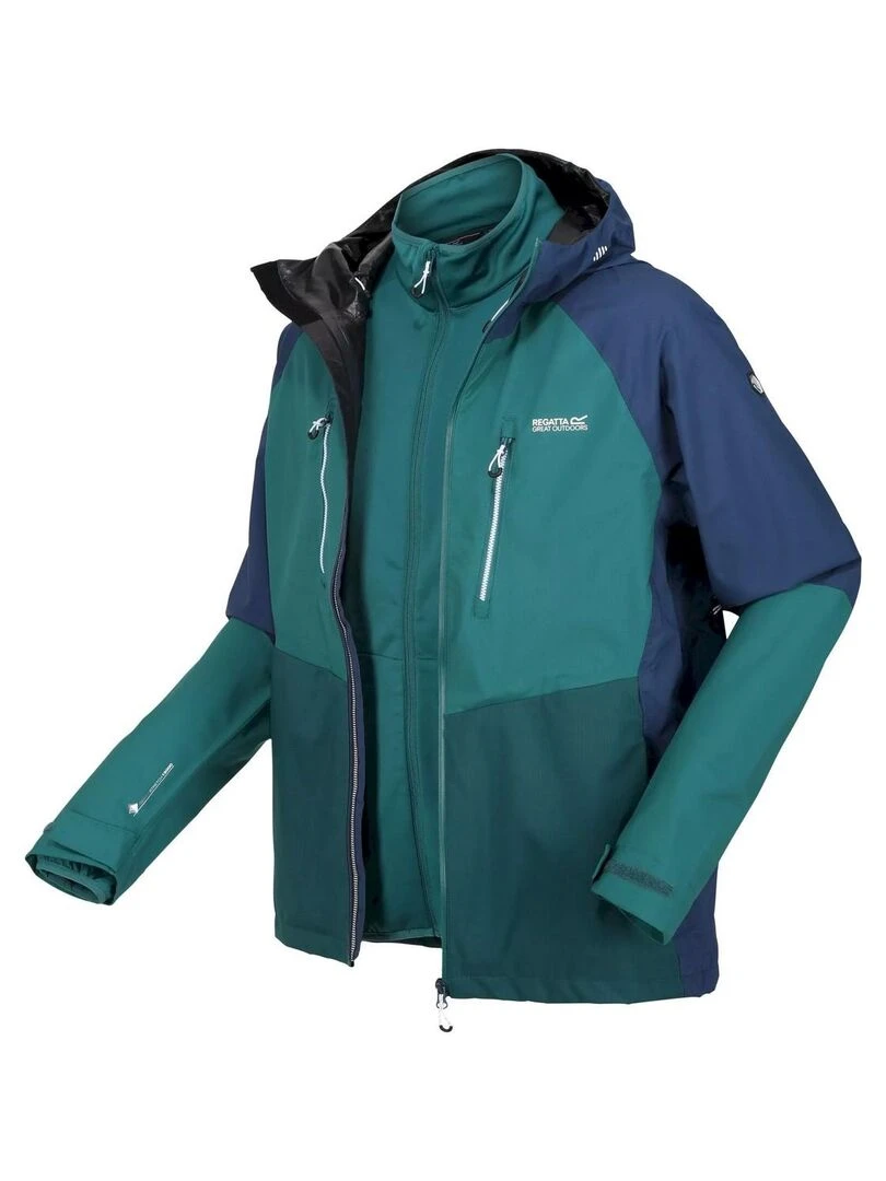Regatta   Veste imperméable SACRAMENTO   Bleu Vert