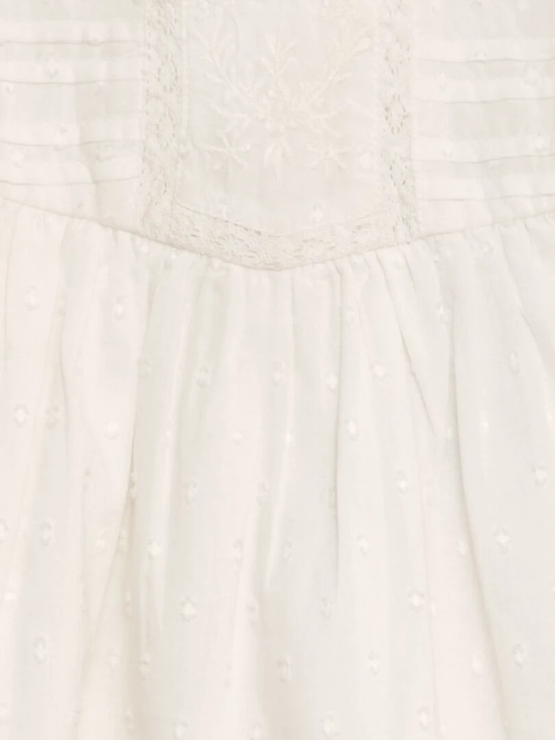 Blouse en voile de coton   blanc