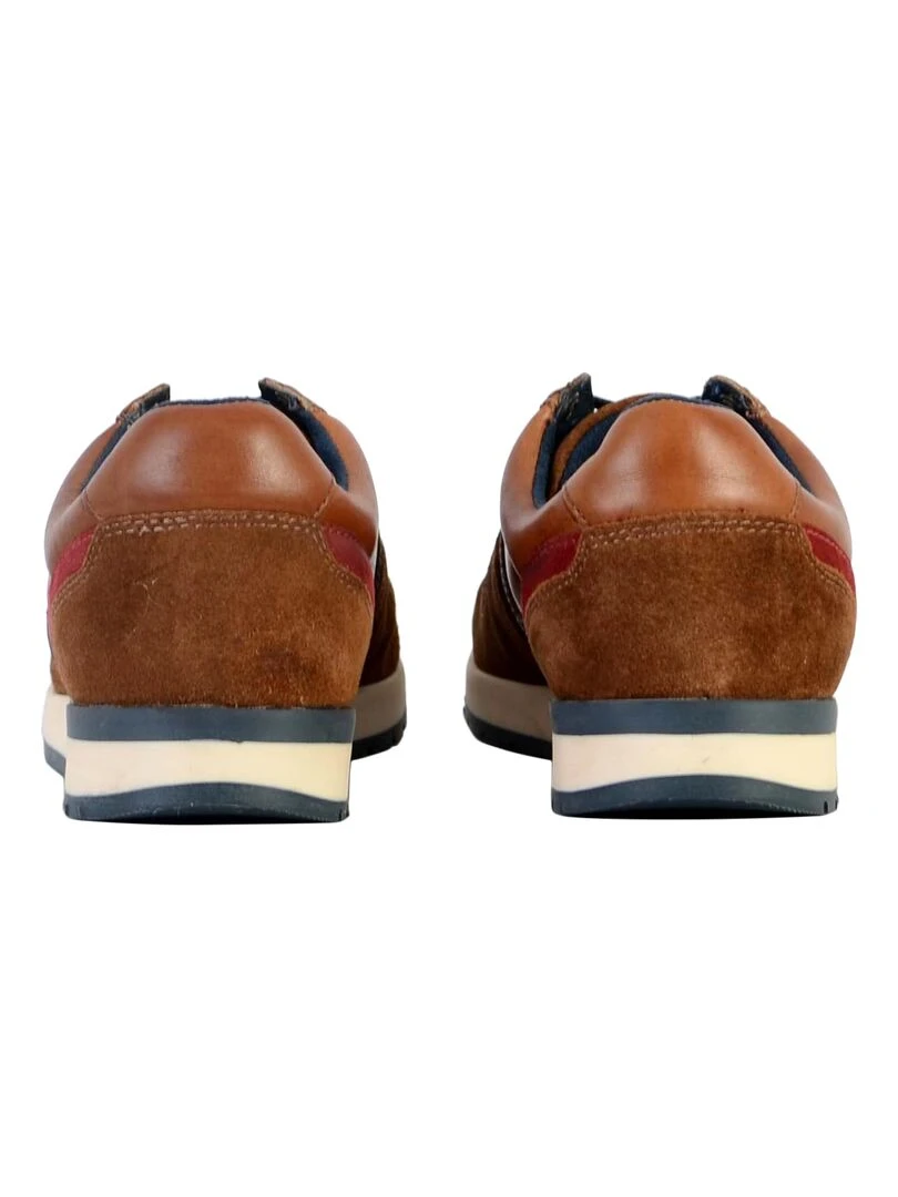 Basket Cuir Redskins Nixit   Marron