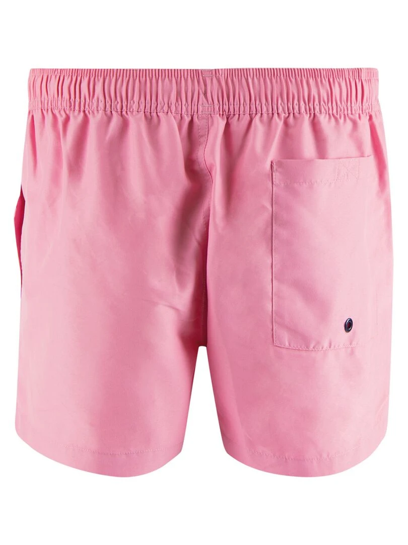 Bermuda de bain court homme Waves   Rose clair