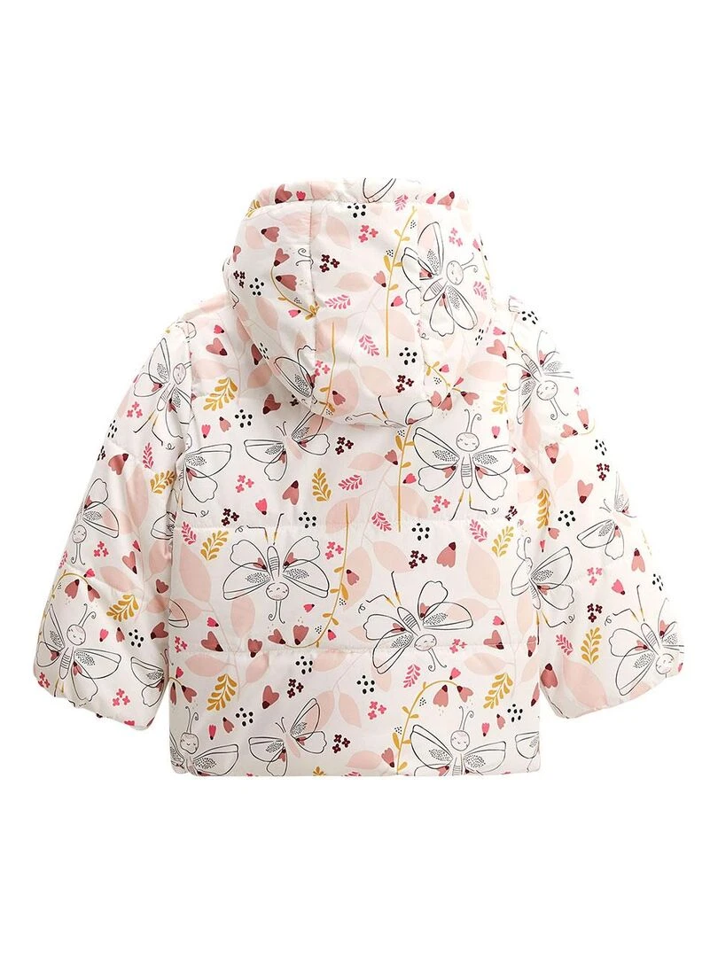 Doudoune avec capuche Elena   Rose