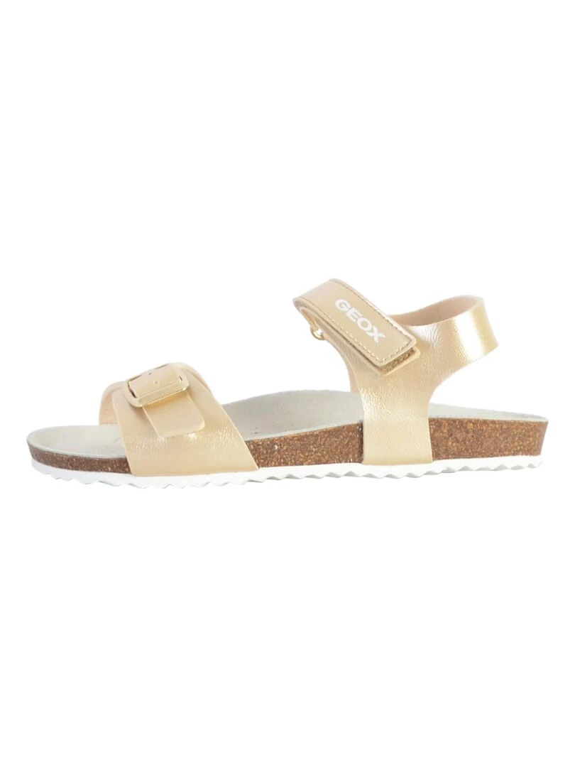 Sandale Cuir Enfant Geox Adriel Gris