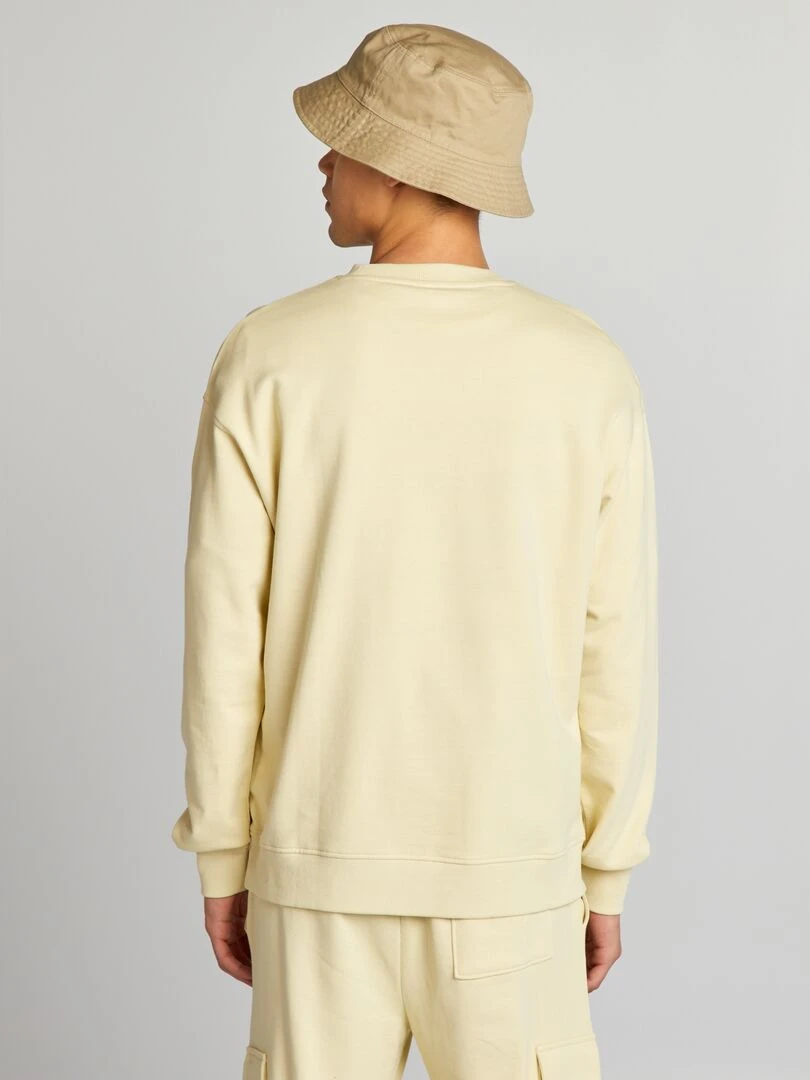 Sweat en molleton   Beige