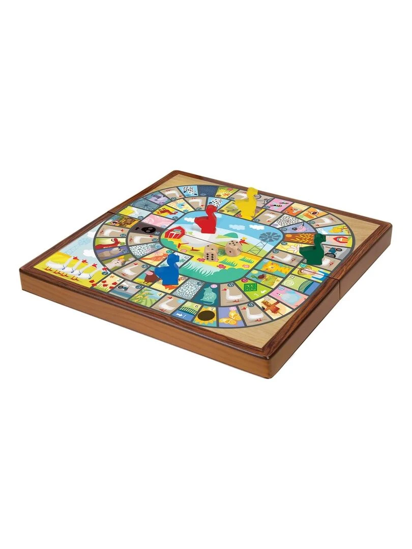 Jeu de l'oie pliable en bois N/A