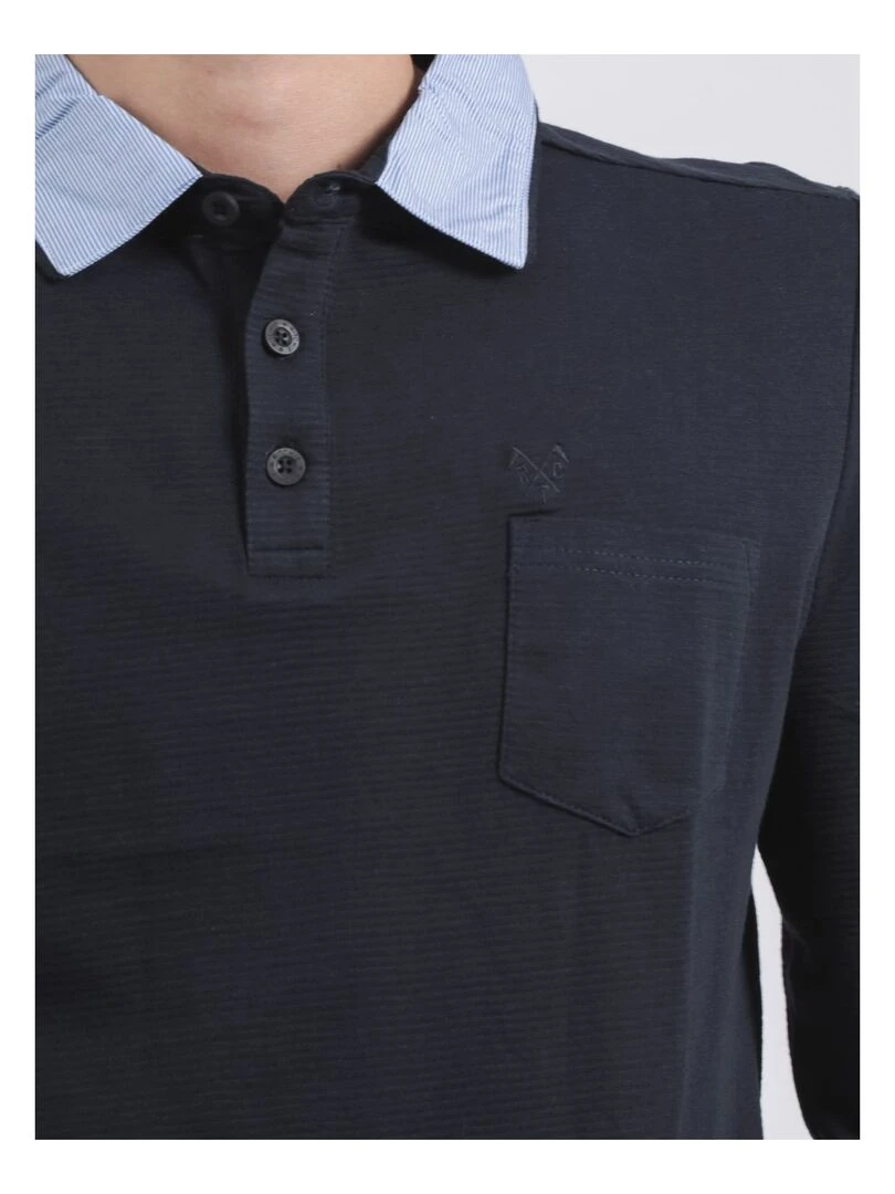 Polo manches longues pur coton POKEMAN   Bleu marine