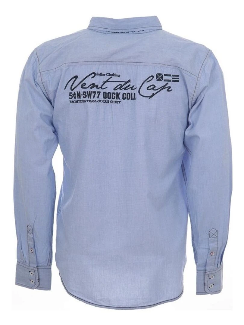 Chemise manches longues garçon ECLOUDS VENT DU CAP Bleu