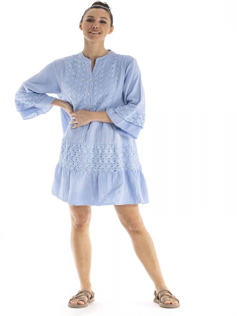 Robe MORINA Gérard Pasquier Bleu ciel