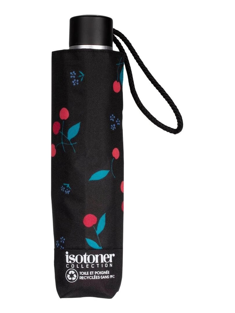 Parapluie Petit Prix Pois cerise rose   Noir Rouge