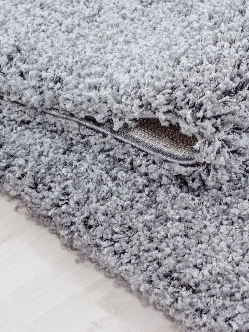 Tapis shaggy UNI L OEKO TEX®   Argent