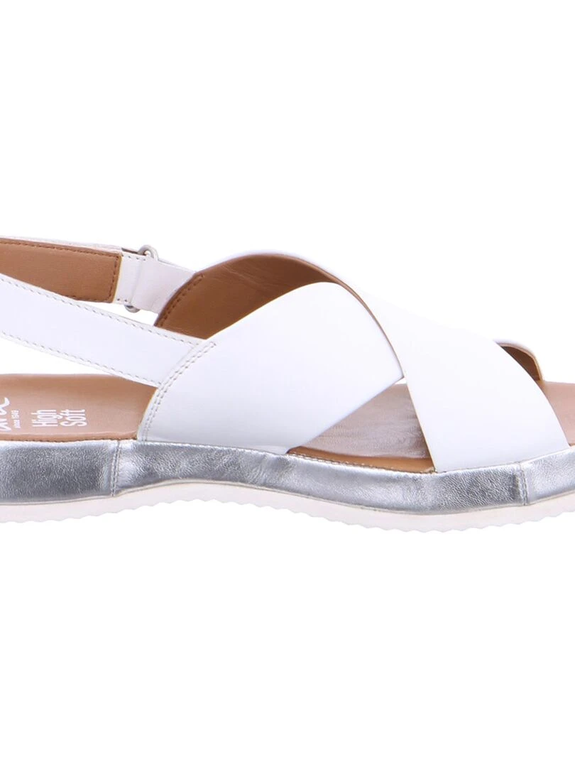 Sandale Cuir Ara Dubai   Blanc