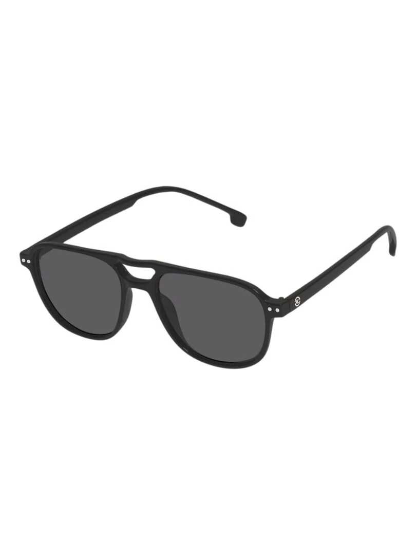 Lunettes de soleil recylées Mixte finition gomme Noir Noir