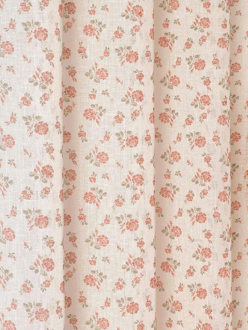 Voilage tamisant esprit campagne anglaise   Rose clair