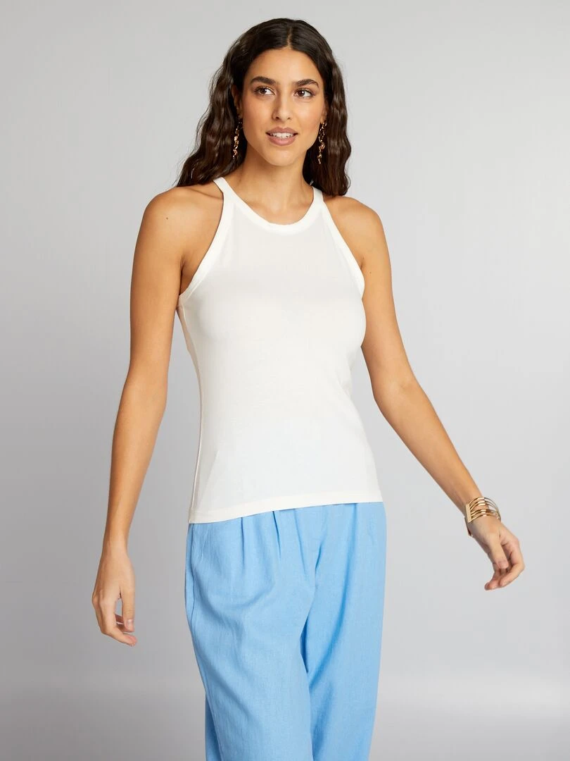 Débardeur stretch   Blanc