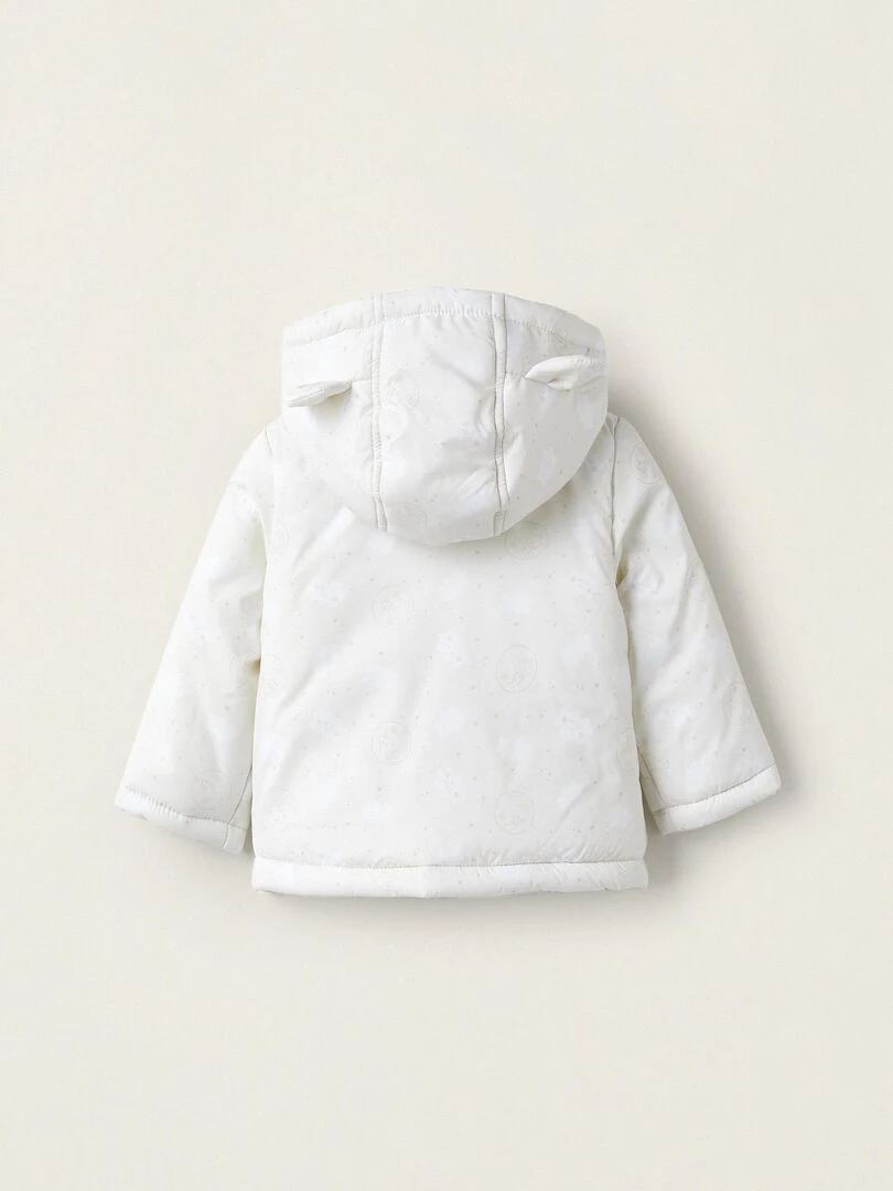 Manteau Matelassé avec Capuche avec Oreilles pour Bébé Fille 'Stars & Moons'  SUNRISE BLISS   Blanc