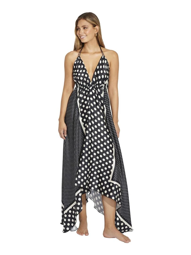 Robe longue estivale dos nu Negroni Noir