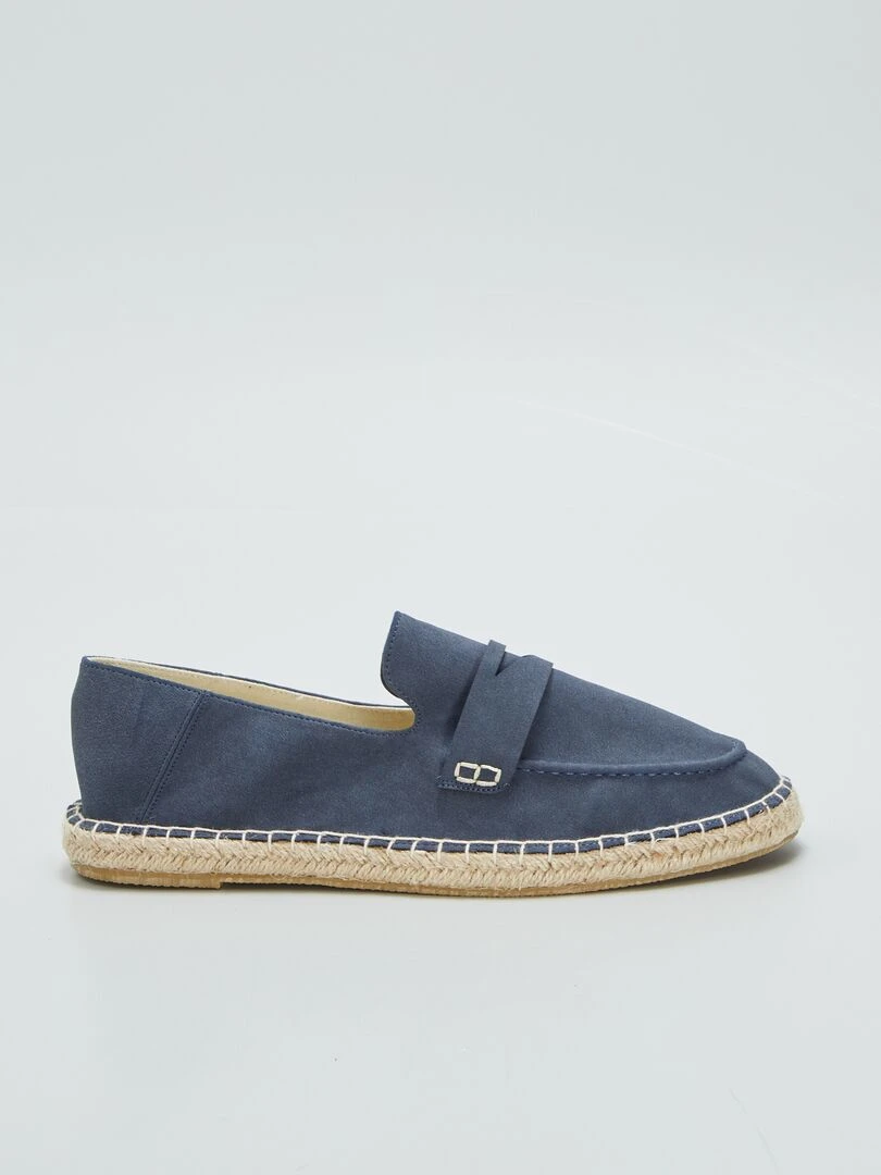 Espadrilles forme mocassins Bleu