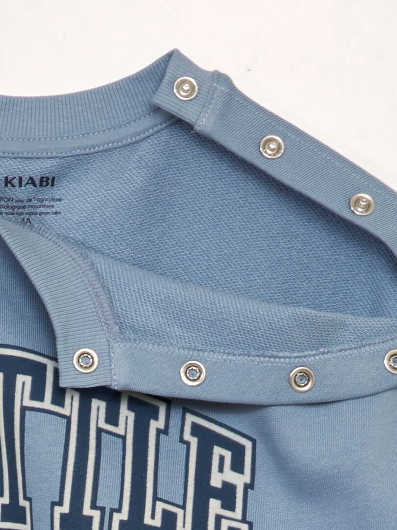 Sweat en french terry   So Easy   Bleu