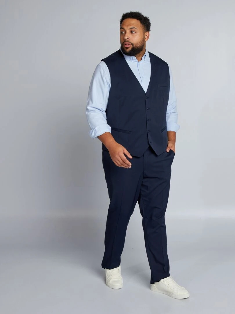 Gilet de costume slim Marine