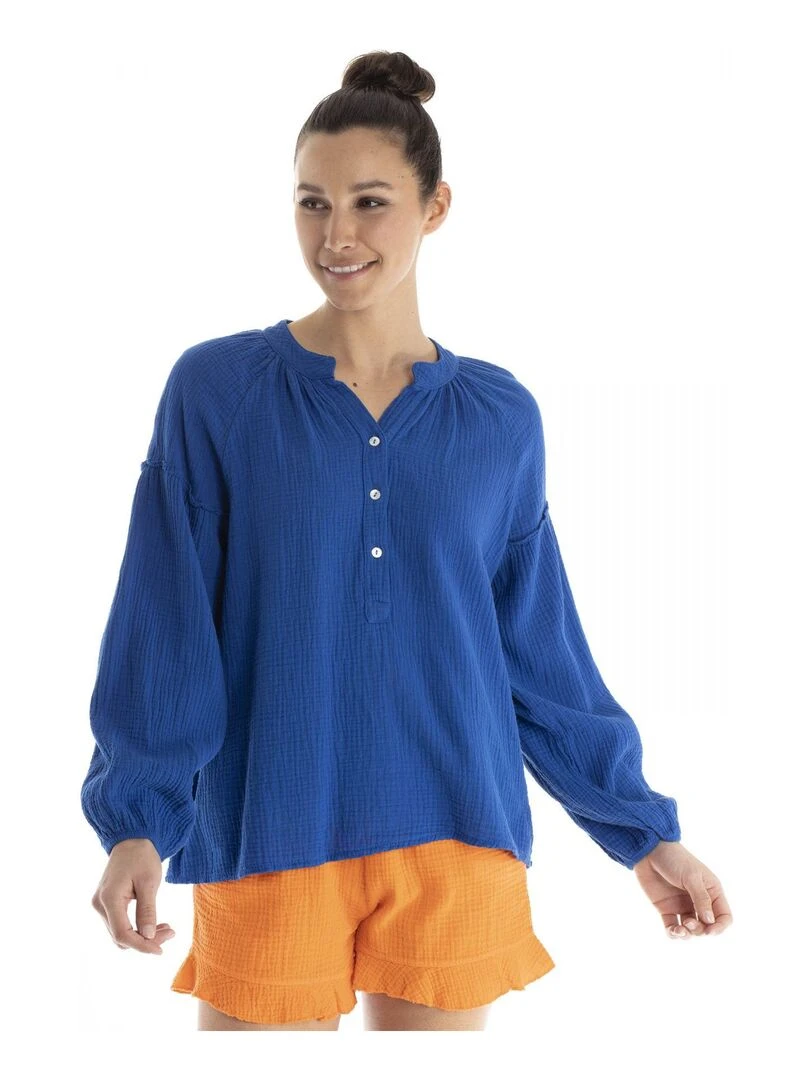 Chemisier  CALY   Gérard Pasquier   Bleu roi