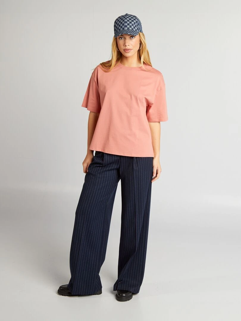 T shirt en maille jersey Tough Cotton™ Rose