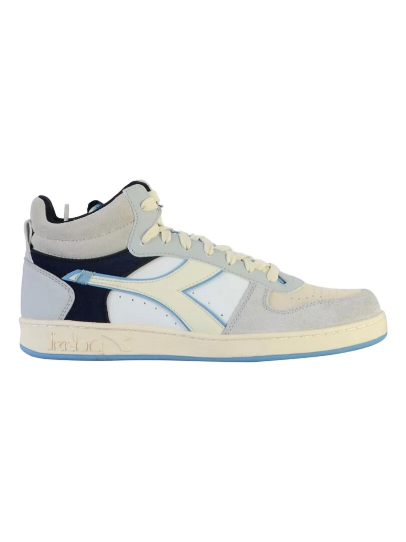 Basket Montante Cuir Diadora Magic Demi Twin Gris