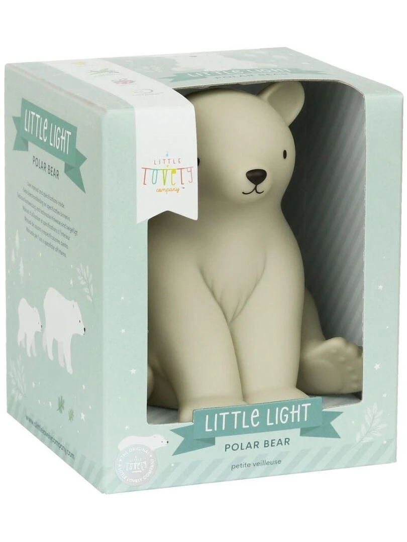 Veilleuse Ours polaire (12 cm)   Ecru