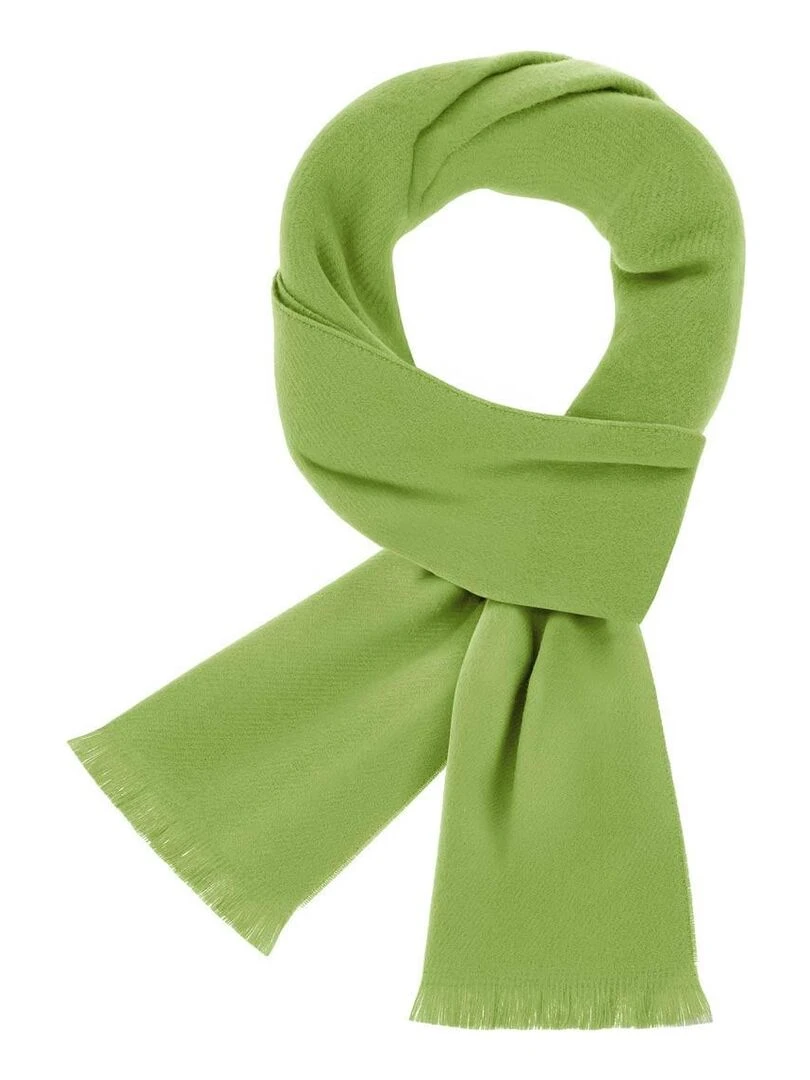 Echarpe Sherpa Fabriqué en France Vert anis